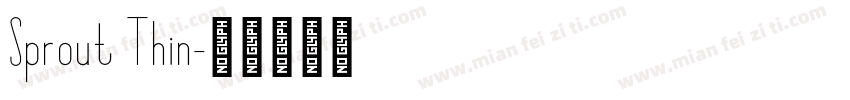 Sprout Thin字体转换
